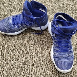Nike Hyperdunk Blue 917726-400 Flyknit Athletic Basketball Shoes Mens SIze 8